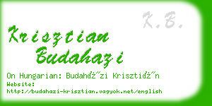 krisztian budahazi business card